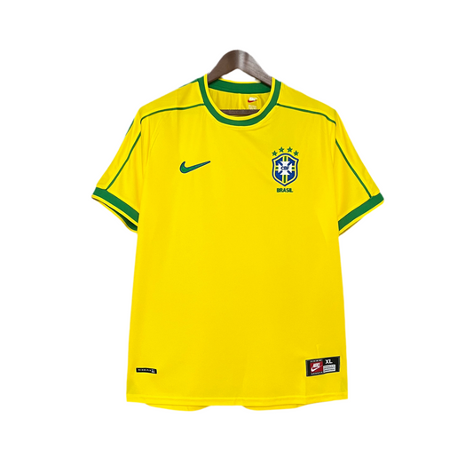 Brazil 1998 I Home Jersey - Retro Version