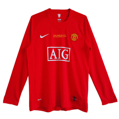 RONALDO #7 Manchester United Retro Jersey Home 2007/08 - Long Sleeve