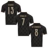 Portugal Fan Jersey Black Panther 2025/26 - #7 Ronaldo, #13 Eusebio, #8 B. Fernandes