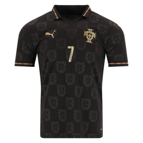 Portugal Fan Jersey Black Panther 2025/26 #13 Eusebio and #7 Ronaldo