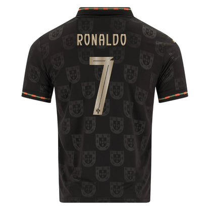 Portugal Fan Jersey Black Panther 2025/26 #7 Ronaldo