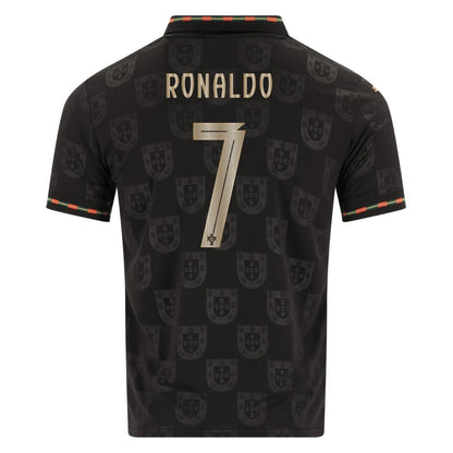 Portugal Fan Jersey Black Panther 2025/26 - #7 Ronaldo, #13 Eusebio, #8 B. Fernandes