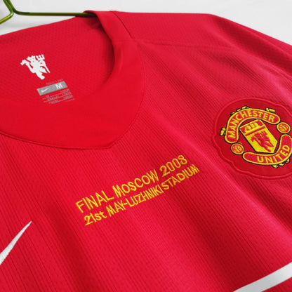 RONALDO #7 Manchester United Retro Jersey Home 2007/08 - Long Sleeve