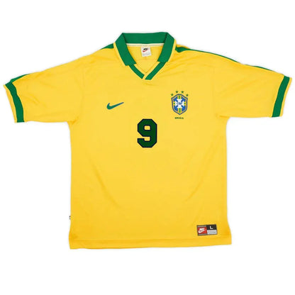 Ronaldo 9 Brazil Home Retro 1997