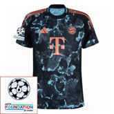 Bayern München Away Fan Jersey 2024/25 Patches UCL UEFA Foundation (Official Printing)