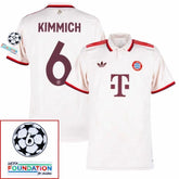 Bayern München Kimmich 6 Third Fan Jersey 2024/25 Patches UCL UEFA Foundation (Official Printing)