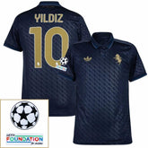 Juventus Yldiz 10 Third 2024/25 Patches UCL UEFA Foundation (Official Printing)