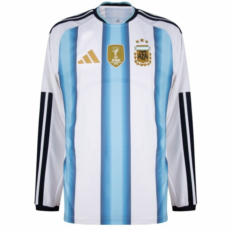 Argentina Home Fan Jersey Long Sleeve Shirt 2026 World Cup