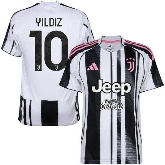Juventus Home Yildiz 10 Fan Jersey 2025/26 Official Printing