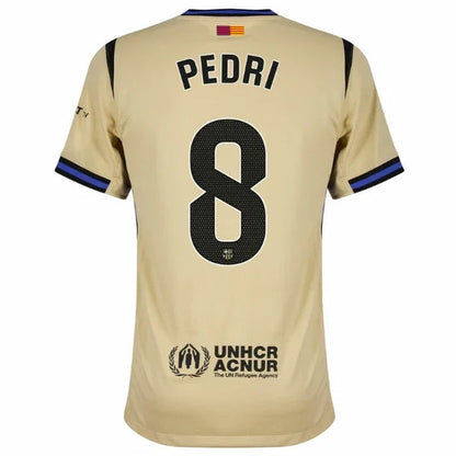 Barcelona Away Pedri 8 Fan Jersey 2025/26 Official Printing (La Liga)