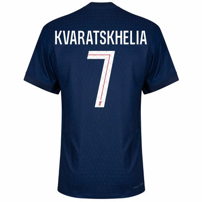 PSG Kvaratskhelia 7 Home Authentic Player 2025/26 Dri-Fit ADV Match