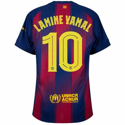 Barcelona Lamine Yamal 10 Home Authentic Player 2025/26 Dri-Fit ADV Match - La Liga Patch