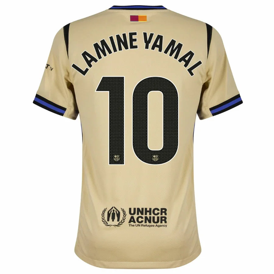 Barcelona Away Lamine Yamal 10 Fan Jersey 2025/26 Official Printing (La Liga)