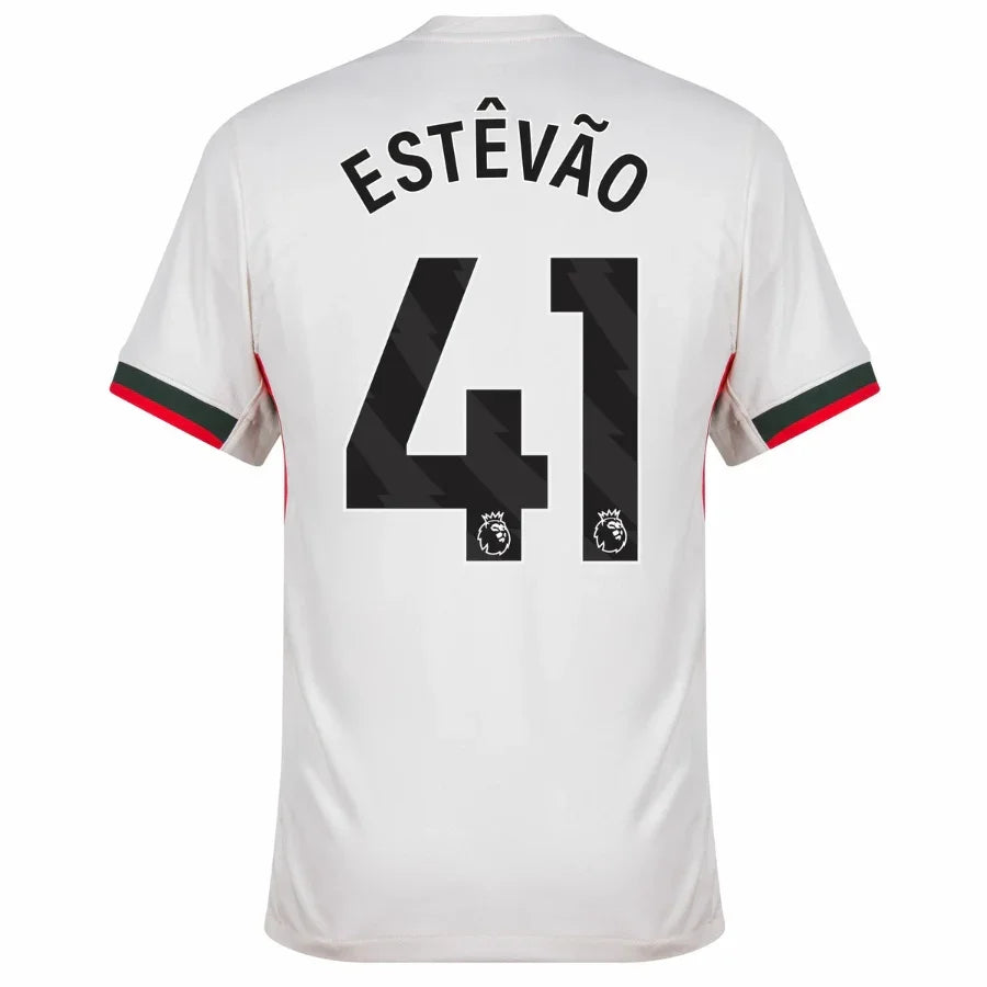 Chelsea Estêvão 41 Away Fan Jersey 2025/26