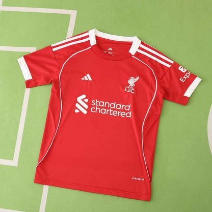 Kids Liverpool Home Kit 2025/26