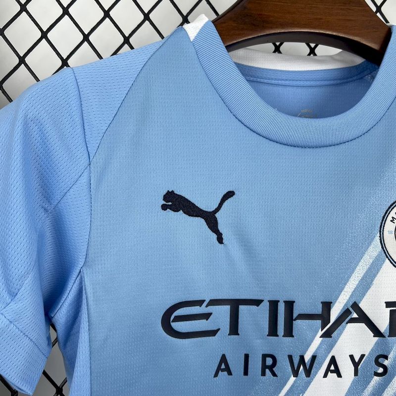 Kids Manchester City Home Kit 2025/26
