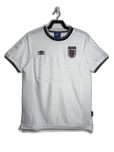 Camisa Home 99/01 da Inglaterra - Versão Retrô